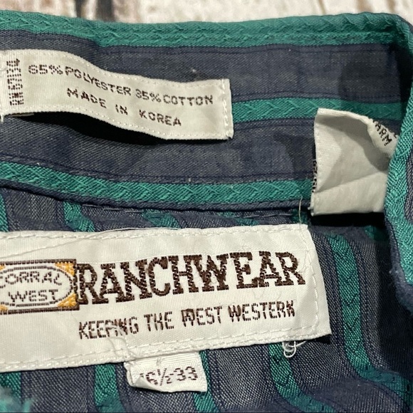 Vintage Ranchwear Pearl Snap Cowboy Rockabilly Button Down Top Shirt - Picture 7 of 7